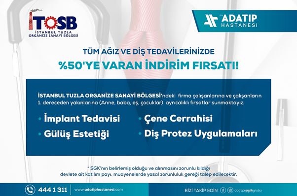 Ozel Adatip Hastanesi Ile Yapilan Isbirligi Hk Istanbul Tuzla Organize Sanayi Bolgesi
